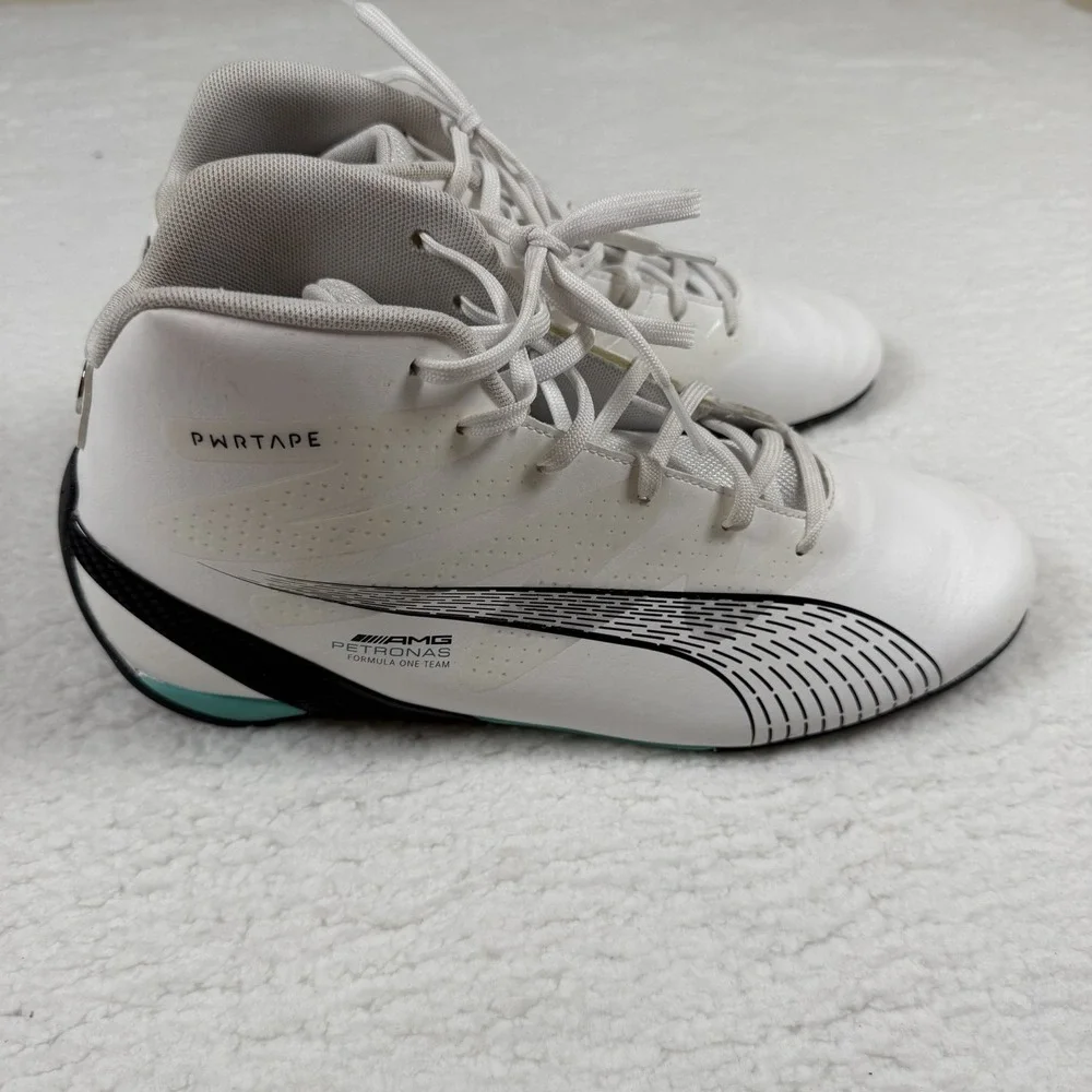 Puma Mercedes AMG Petronas F1 Carbon Cat Mid Shoes Men's 10 White 307544-01
